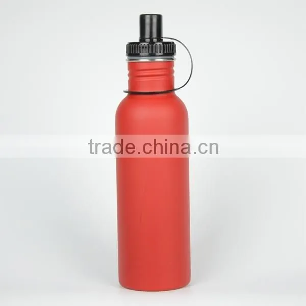 2015 new Single Wall Stainless Steel Water sports drinking Bottle