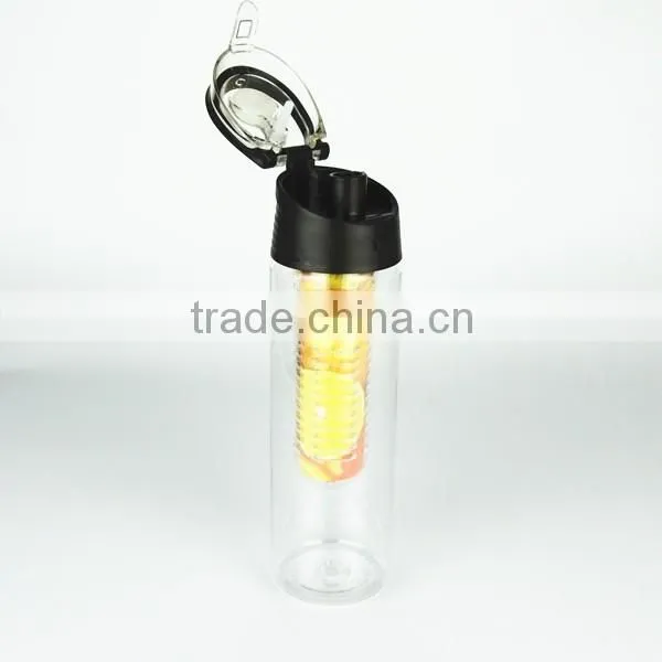 Portable Promotional plastic infuser water bottle