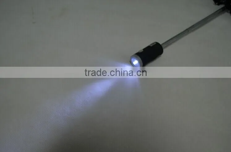 auto open and close fashion zincification shaft and rib led light umbrella