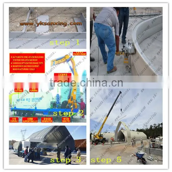 SX-600-305 SUBM ARCH SHEET ROOF FORMING MACHINE