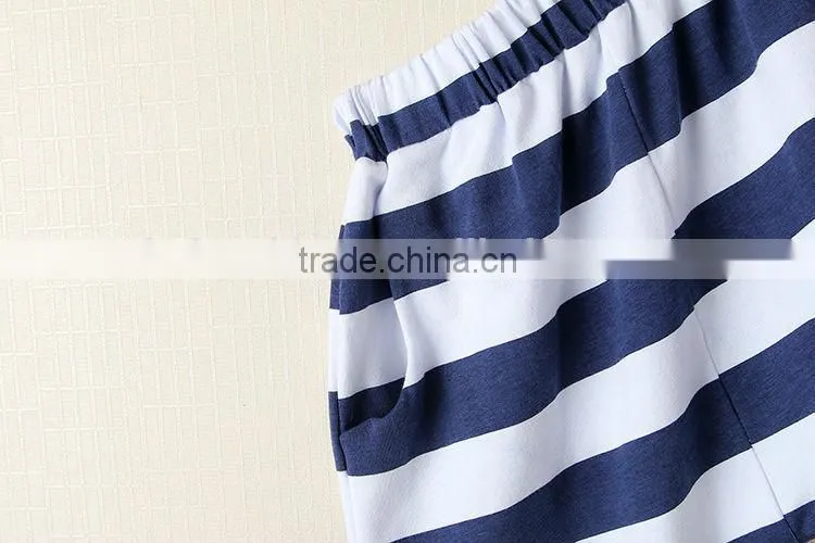 2016 100% cotton zebra stripe slim baby casual pants