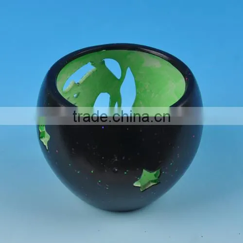 High quality halloween gifth ceramic candle holder