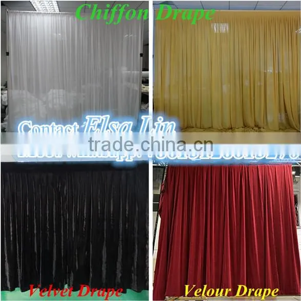 High quality led curtain wall light sound activated ceiling sky curtain from China factory