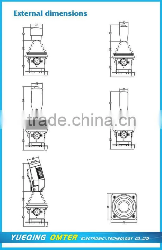 OM3000-1A-H51-MS11-BG industrial joystick controller