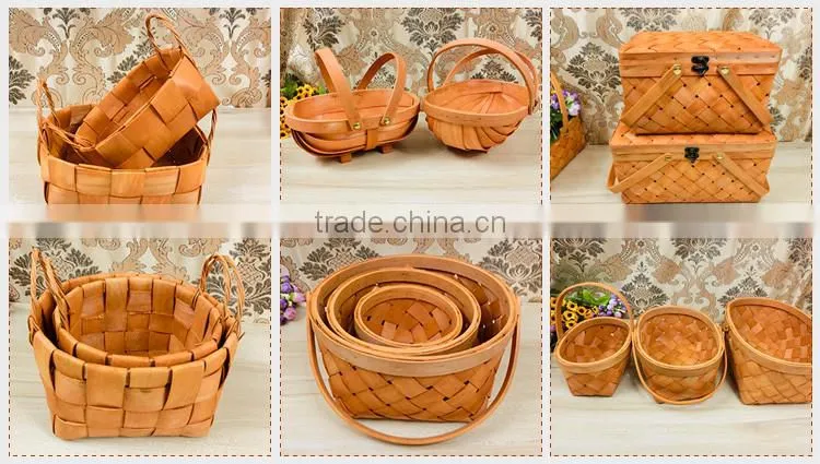 Handmade Bamboo Oval Basket