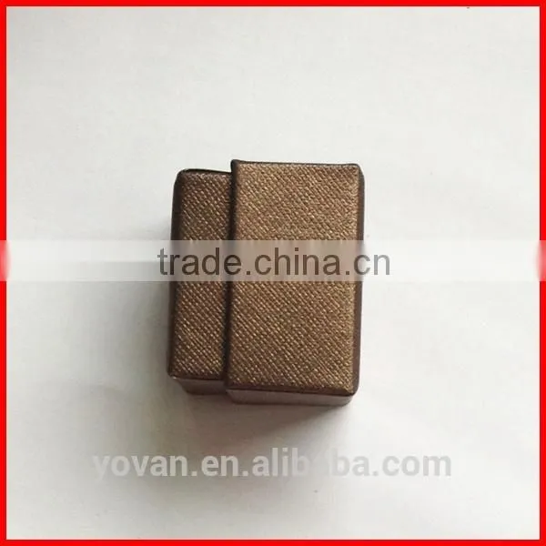 Textured Surface Finished Paper Jewelry Box for Packaging Ring Custom