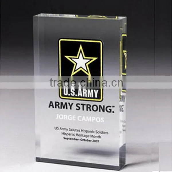 Quality top sell acrylic glass trophy blanks
