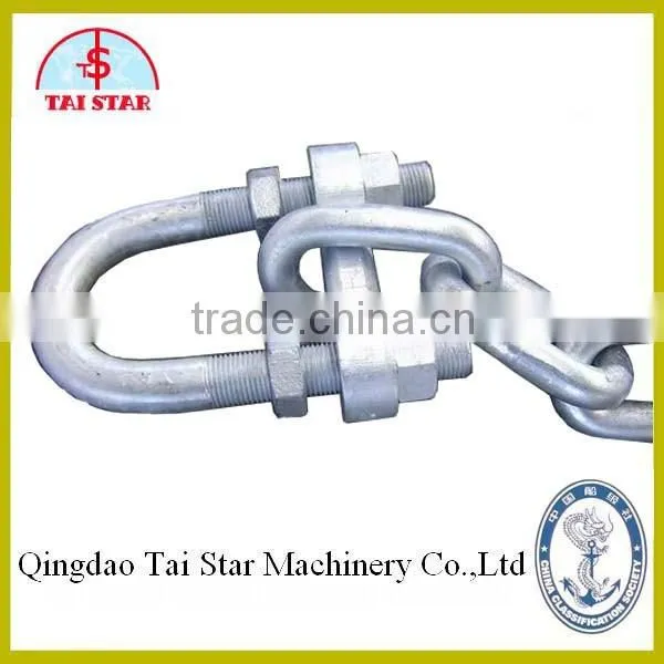 hot dip galvanized shackle chain with CCS certificate