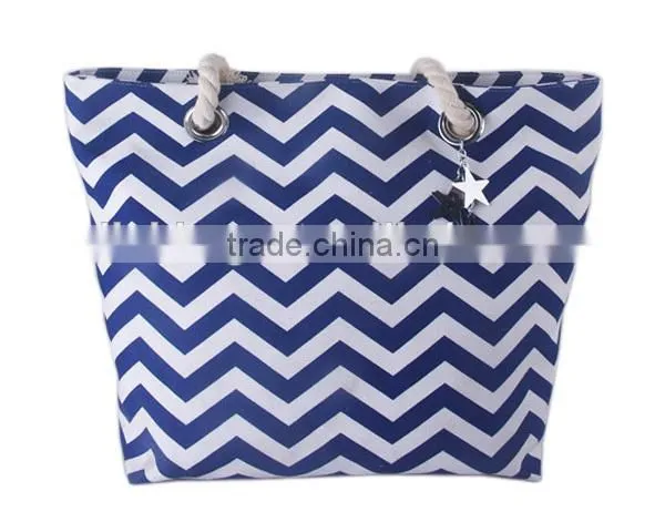 Wholesale Canvas Beach Bag,Chevron Beach Tote Bags