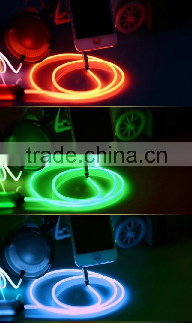 Flashing Light 3.5mm Connectors Luminous Earphone