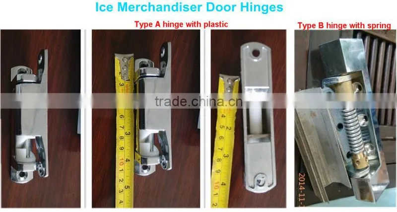 Gas station bagged ice freezer ice merchandiser with glass door