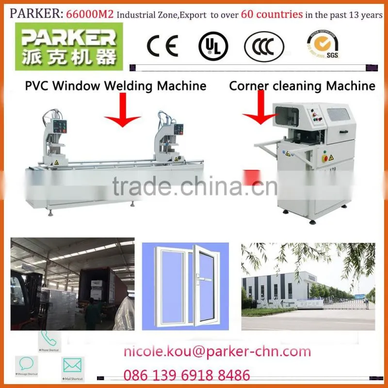 PVC profile cnc control Double Mitre Cutting Saw/upvc window frame cutting machine/PVC profile cutting machine