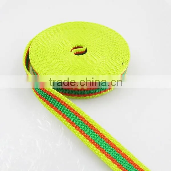 OEM & ODM colorful mattress PP webbing wholesale ribbon