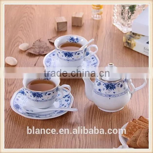 rose coffee tea set Cup/Saucer/Spoon Expresso Tasse Assiette
