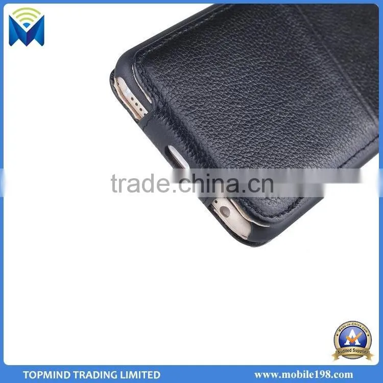 High Quality Credit Card Top Open Leather Case for iPhone 6 6S 6Plus 6S Plus