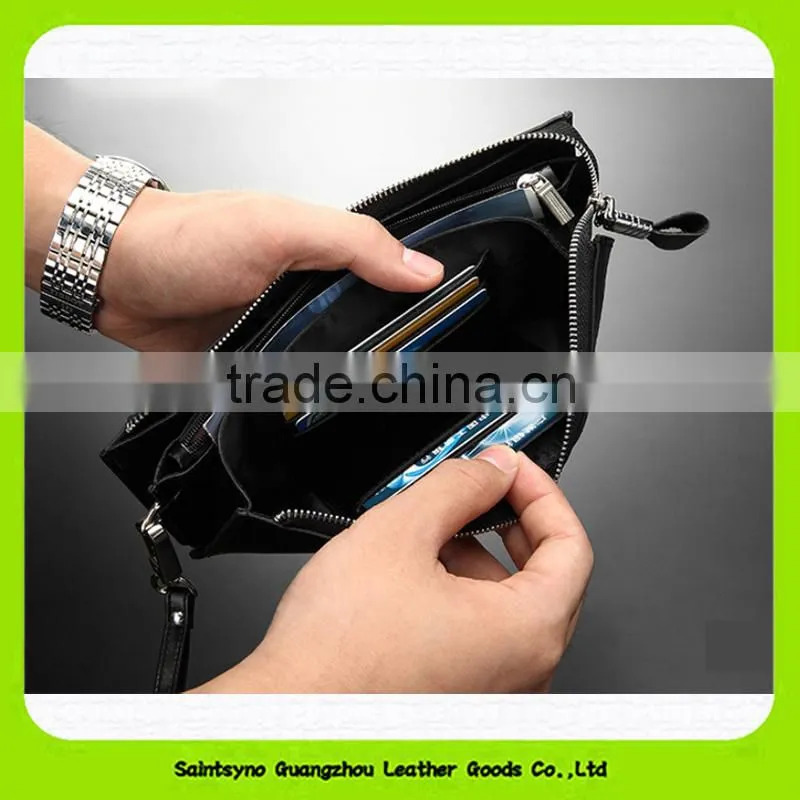 15714 Brand RFID wallet real leather RFID blocking travel wallet men