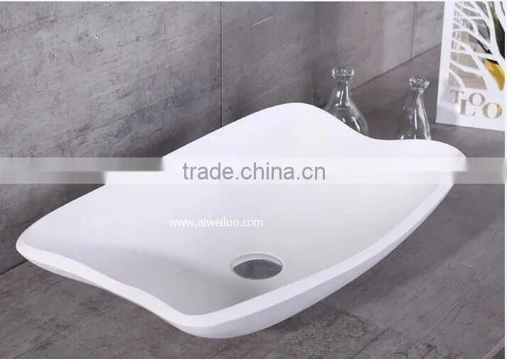 sanitary ware bathroom solid surface wash hand basins,Wall Hung Solid Surface Wash Basins, Stone Resin Wash Basin