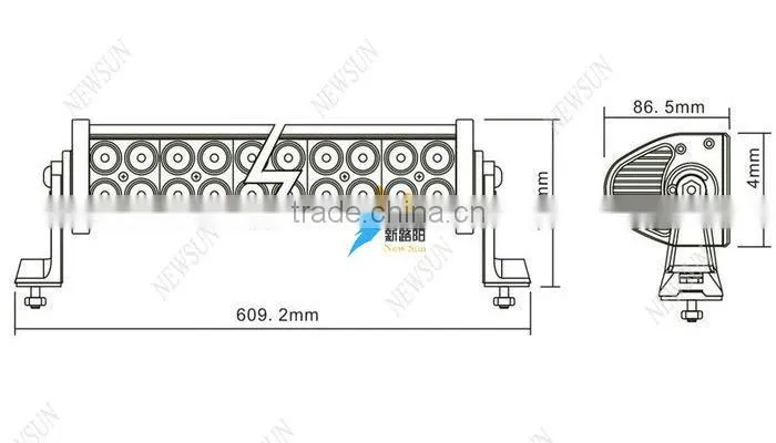 Factory Sale 120W Led Light Bar 21.5 inch Led Light Bar For Atv Suv Trucks Offroad