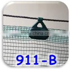 Black Butterfly Clips to hold hula hoop to tennis net