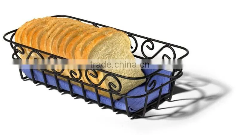 Hot Sale Elegant Scroll Steel Bread Basket