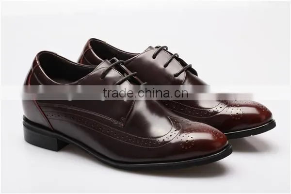 Patent Leather Men Shoes / Retro Brogue Carved Formal Dress Shoes