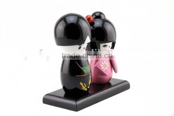 wooden fashion doll with japanese style made in china for gifts
