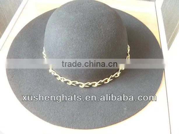baoding factory wool floppy hat with big brim felt hat