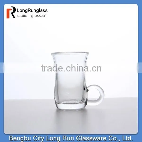 LongRun 2oz dinner use small spirits decanter glass cup with handle,wholesale