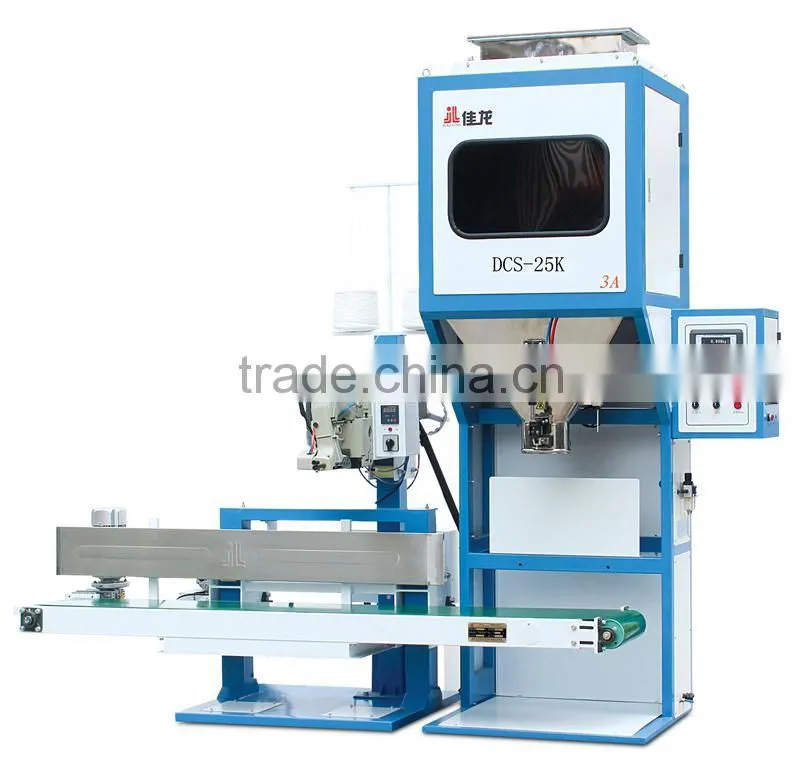 LISTED COMPANY offer DCS-25K-3C 50KG Rice Sugar Packing Machine