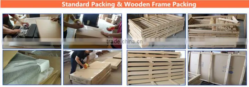 Aluminum frame design workstation 2 person wooden office cubicle (HX-PT630)
