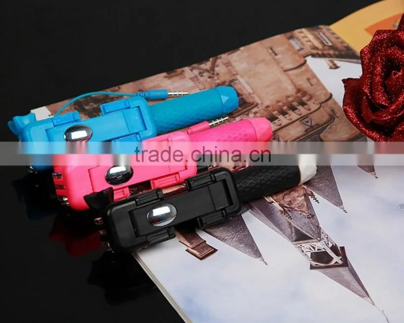 Wired Mini LED Selfie Stick with Flash Light Monopod Handheld Mini Flash Selfie Stick for iPhone Samsung HTC Camera Smart Phone