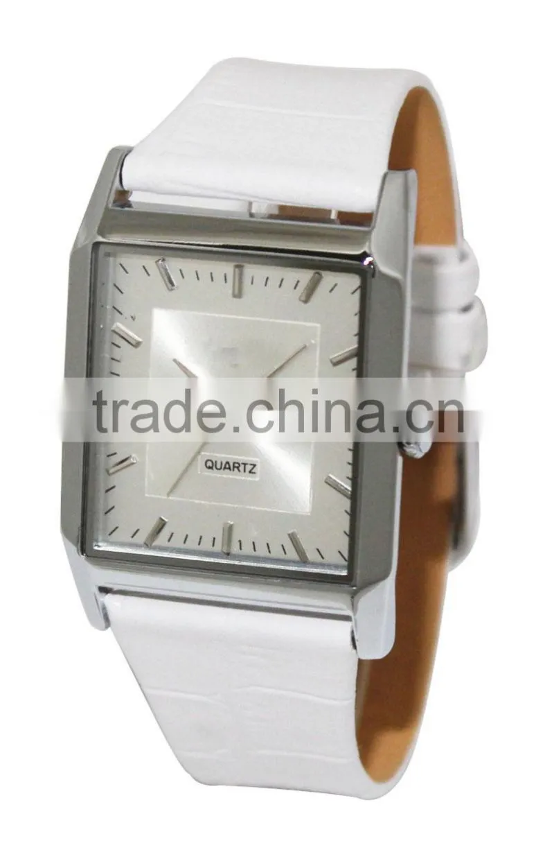 Cheap top sell leather unisex watches from China supplier in the stock