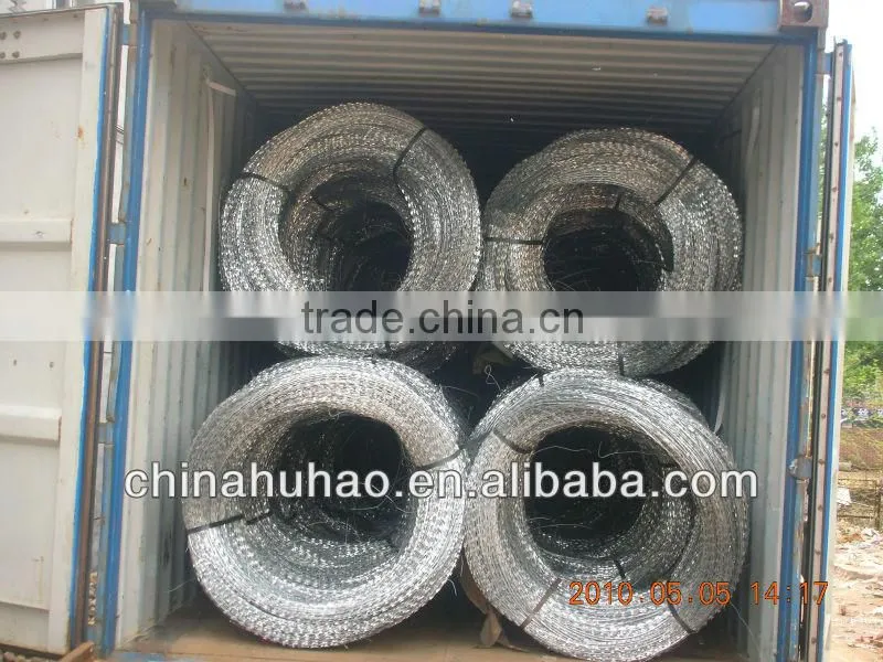 razor concertina barbed wire mesh security defences