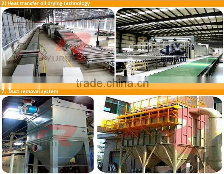 China top manufacturer gypsum board machine( hot air,hot oil)/automatic new technology gypsum board making machine