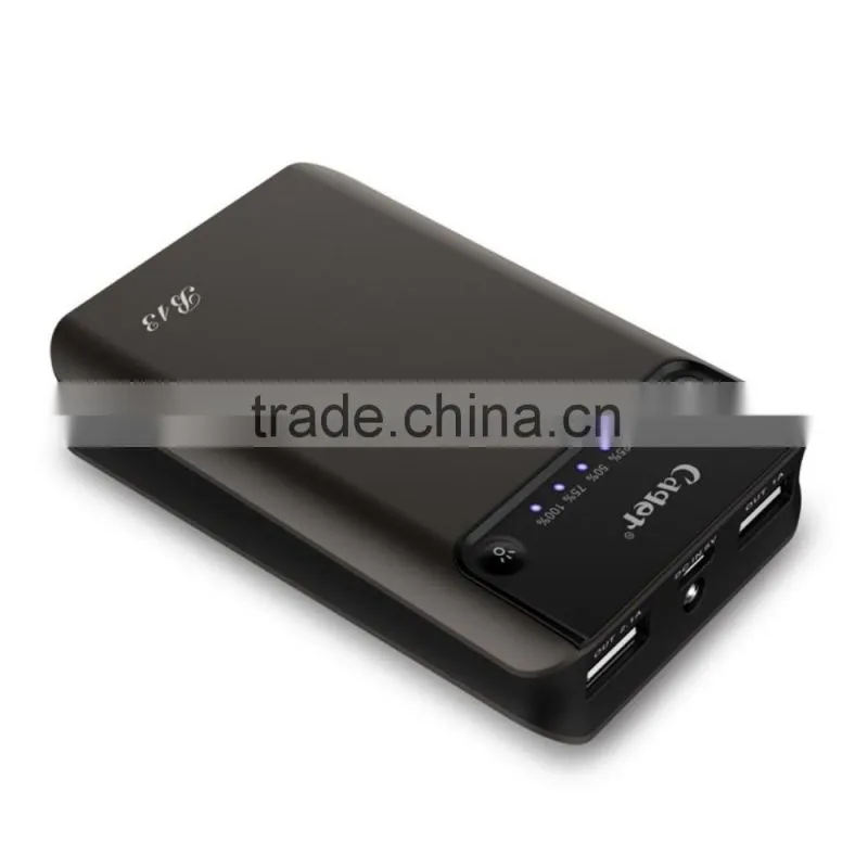 Cager B13 7800mAh Smart Power Bank External Battery Dual USB for iPhone/for iPad/for Samsung/for HTC/Xiaomi