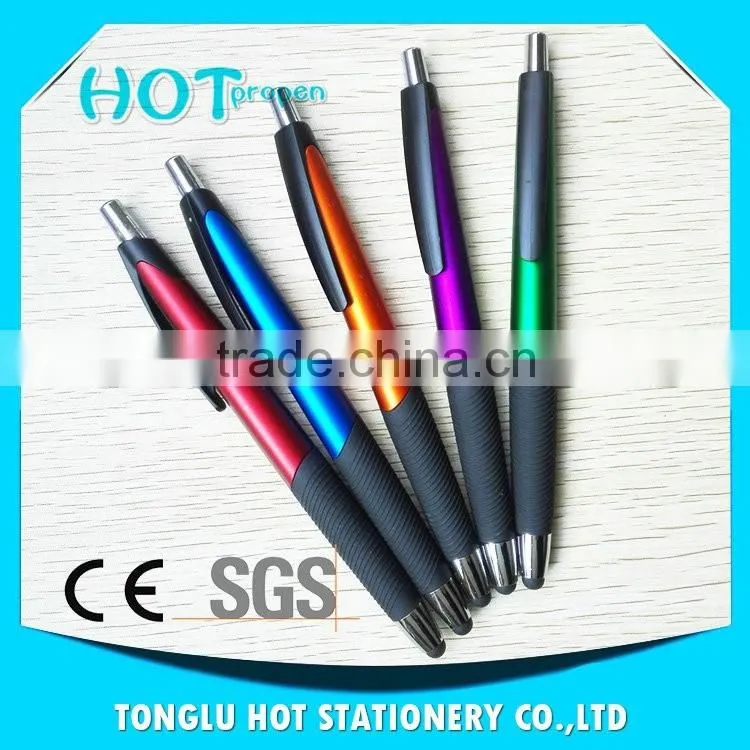 Lacquer barrel ,black color clip touchscreen stylus pen products imported from china