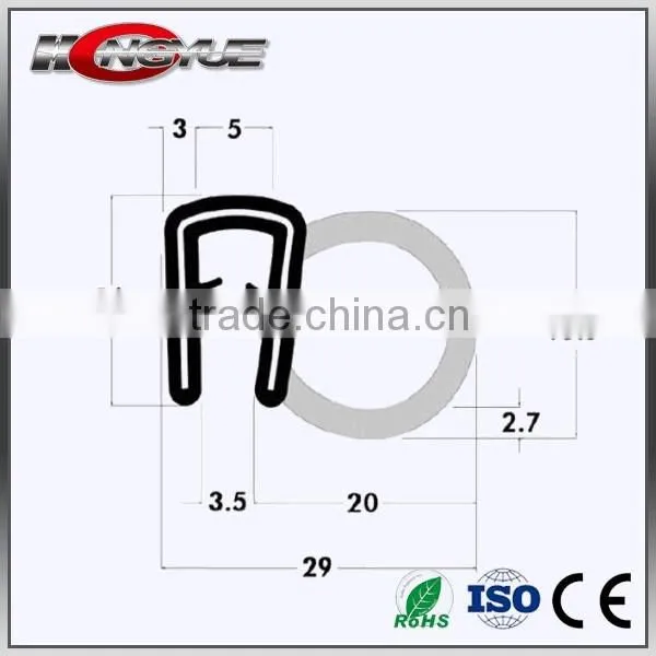 u shaped edge trims protective door window frame epdm car rubber seals