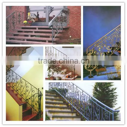 stair stainless steel balusters,indoor iron stair fence