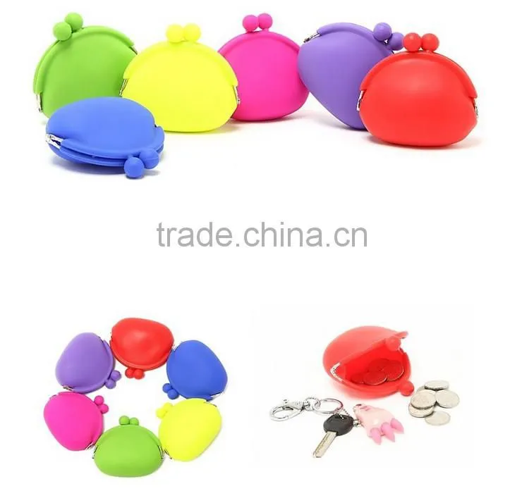 2015 New candy color cute glitter jelly candy bag/coin bags