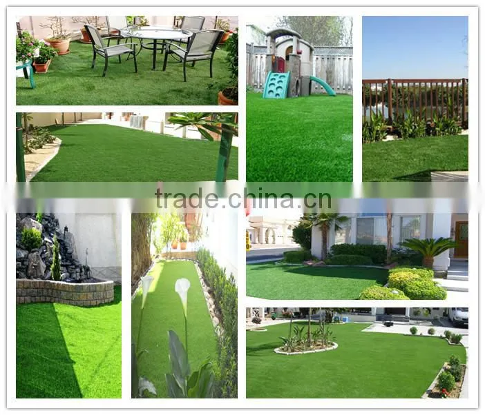 Fireproof SGS landscaping artificial turf carpet for gardens