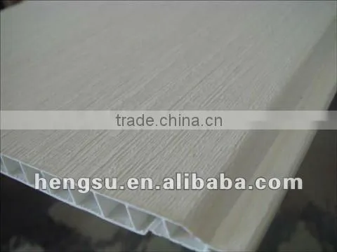 Wood finishing PVC stretch ceiling