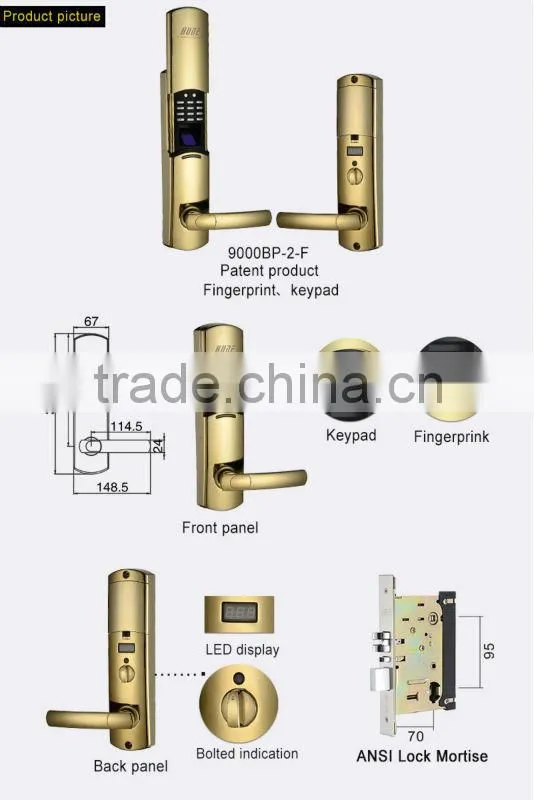 Fingerprint door lock,auto door lock,keyless lock
