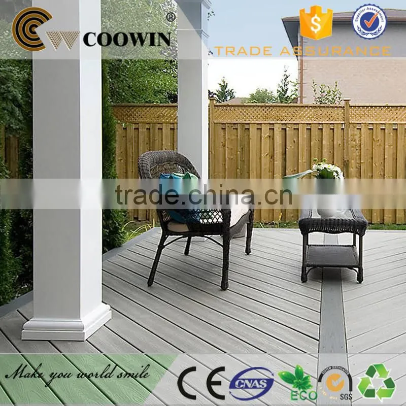 Eco - Friendly WPC Deck Flooring For Courtyard and stepping / anti slip decking