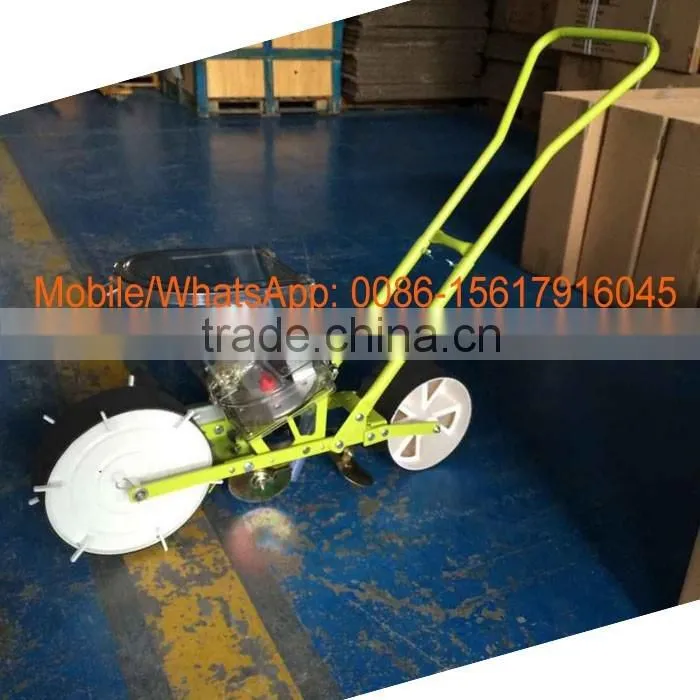 Manual operated single row corn planter