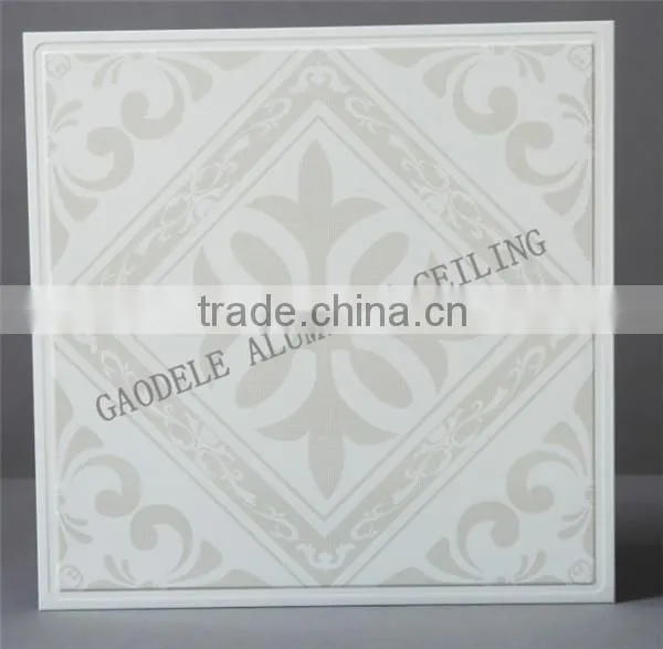 Artistic Aluminum Ceiling with Flower on it,Aluminum Ceiling Panel