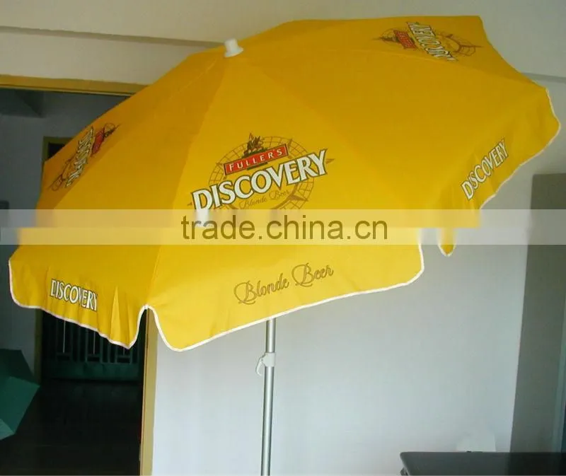 High quality fiberglass beach umbrella with tilt