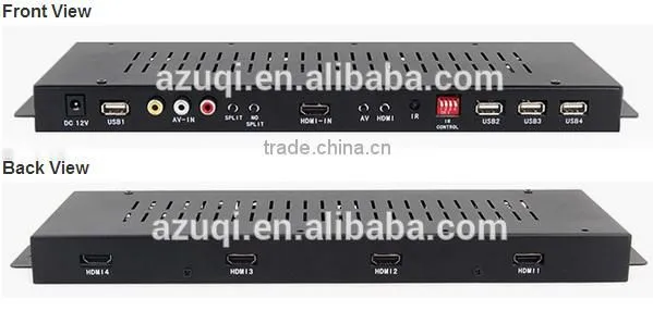 FHD LCD FHD splicing monitor control box for video wall