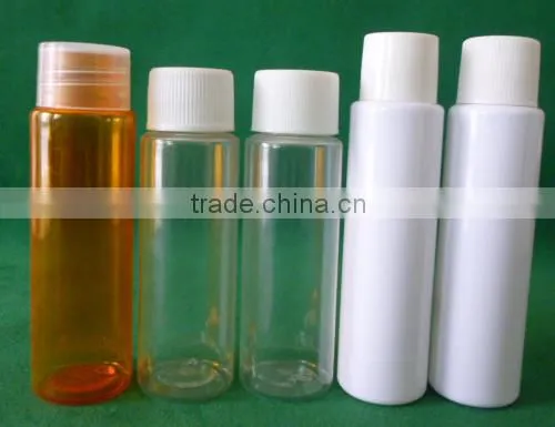 empty plastic PET 30ml hotel shampoo bottle