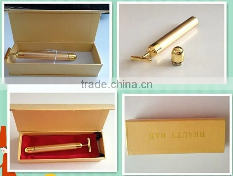 high quality Vibration 24k gold beauty bar /energy beauty bar