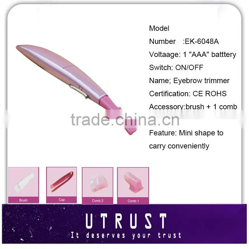 2015 fashion design beauty Electric Eyebrow Trimmer hot selling